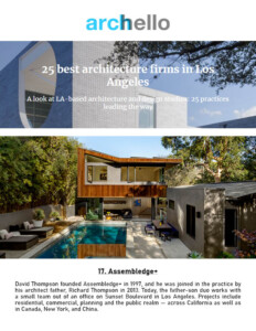 Assembledge, Archello, Architecture Firm, Los Angeles